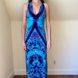 Flowy tie die dress